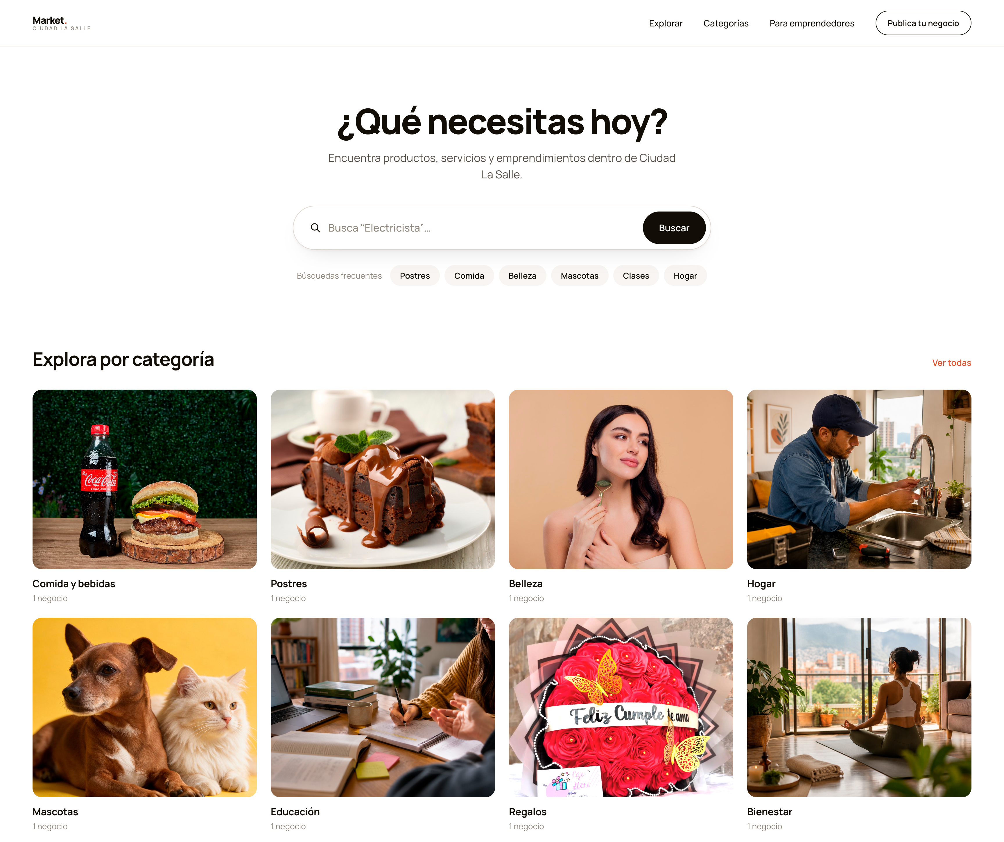 Market en escritorio